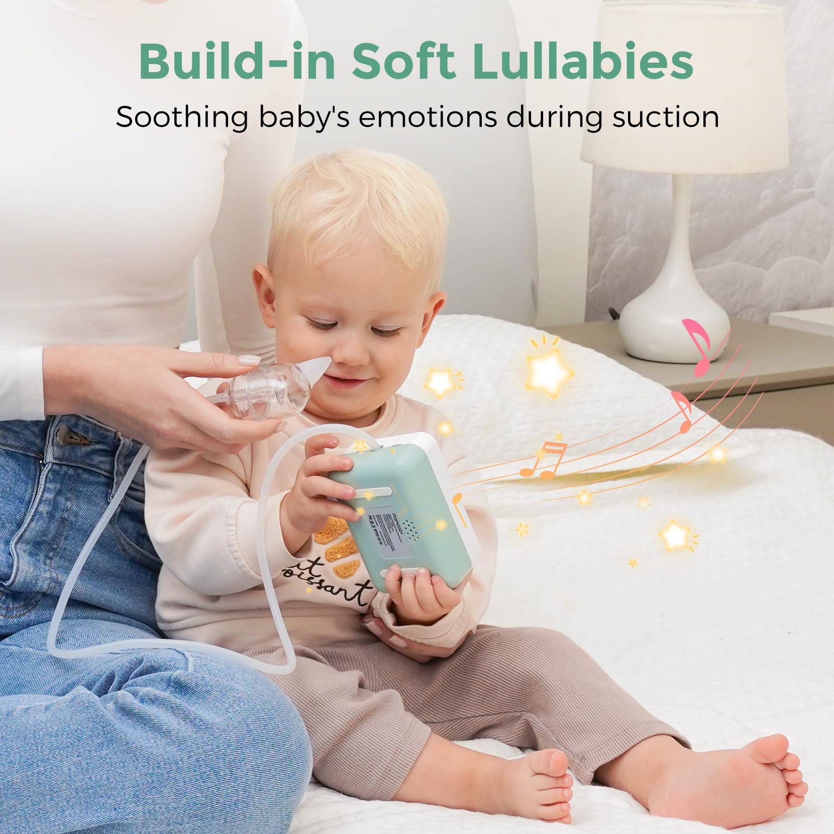 Momcozy Nasal Aspirator for Baby Hospital-Grade 70 KPa Strong Suction & 9 Suction Levels Nose Sucker - Image 4