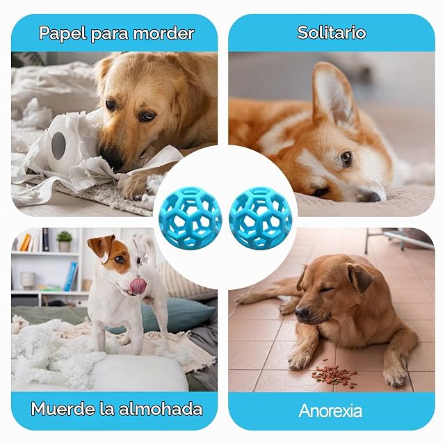 Foto 5 de 7 de Ferizzia 2 Piezas Dog Toy Ball, Pelota Perro Indestructible