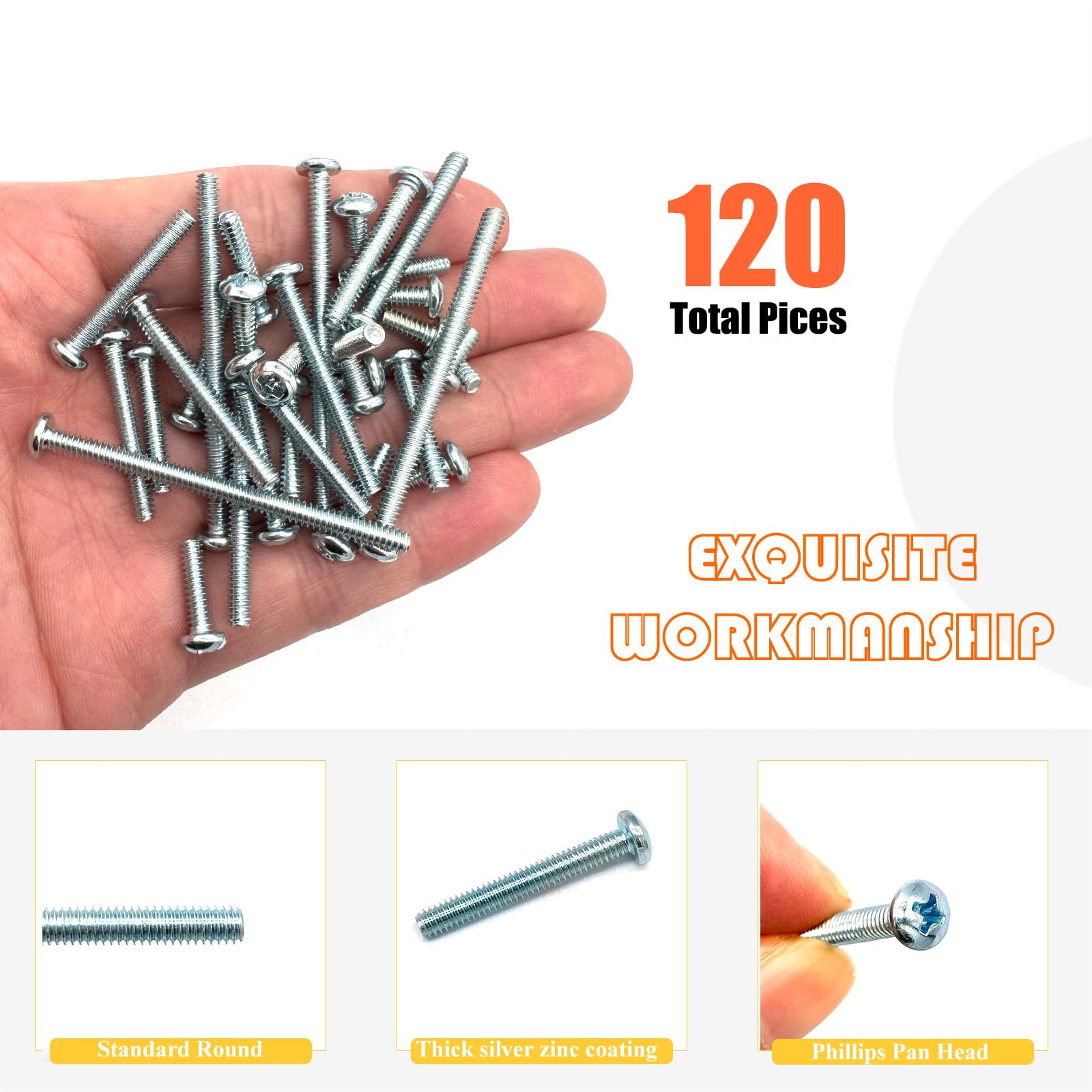 120 Machine Screws - #6-32 Assortment Kit -4 120 Machine Screws - #6-32 Assortment Kit -4