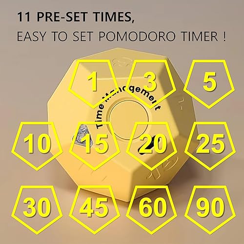 Miniatura 3 de Cube Pomodoro - Temporizador recargable, pequeño y bonito, temporizador para niños y aula, cocina, cocina, entrenamiento y estudio, cuenta