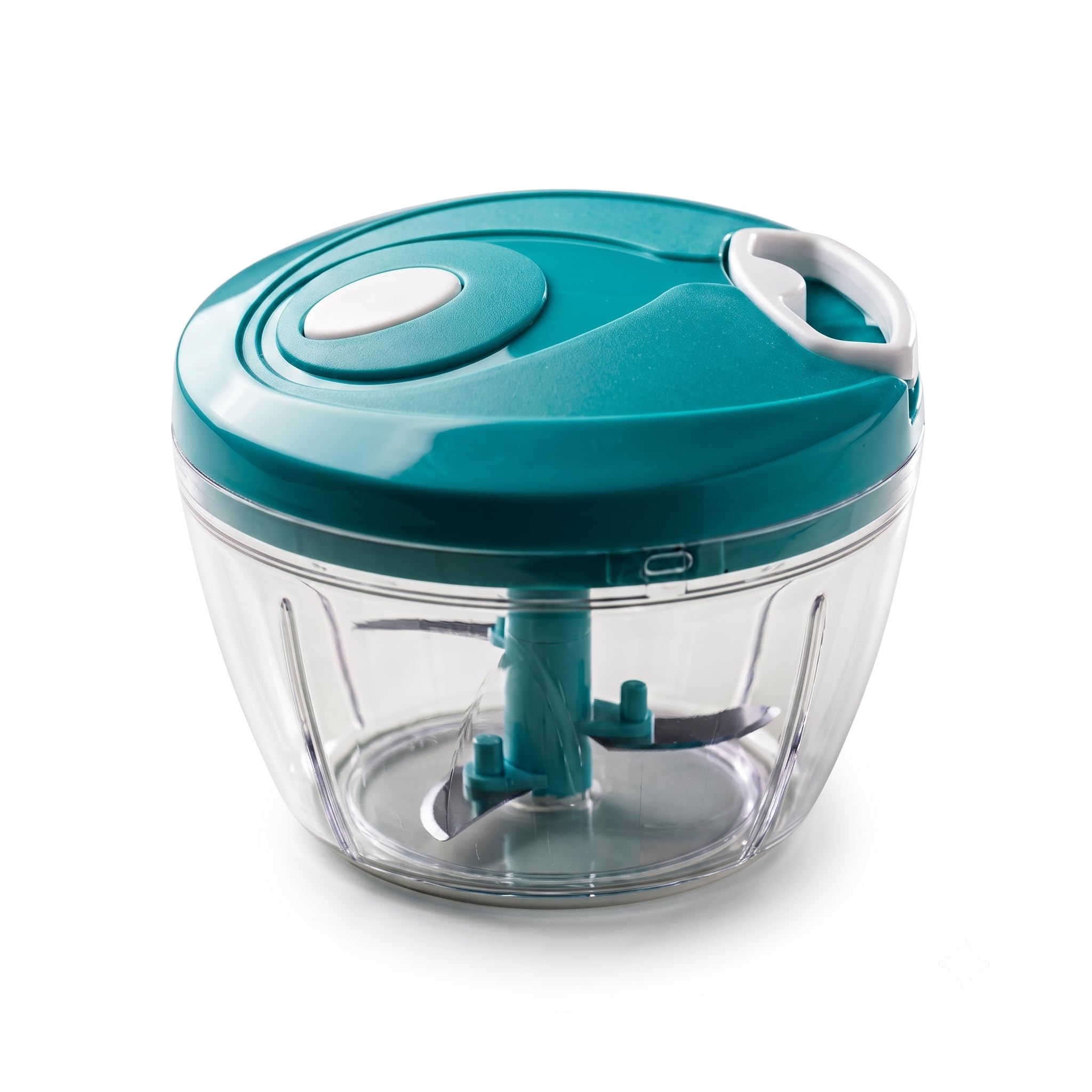 Polypropylene Mini Handy & Compact Manual Vegetable Chopper 450ML with 3 Stainless Steel Blades & Whisking Blade | Pull Cord Onion Cutter for Vegetables, Fruits, Garlic & Herbs-image-47