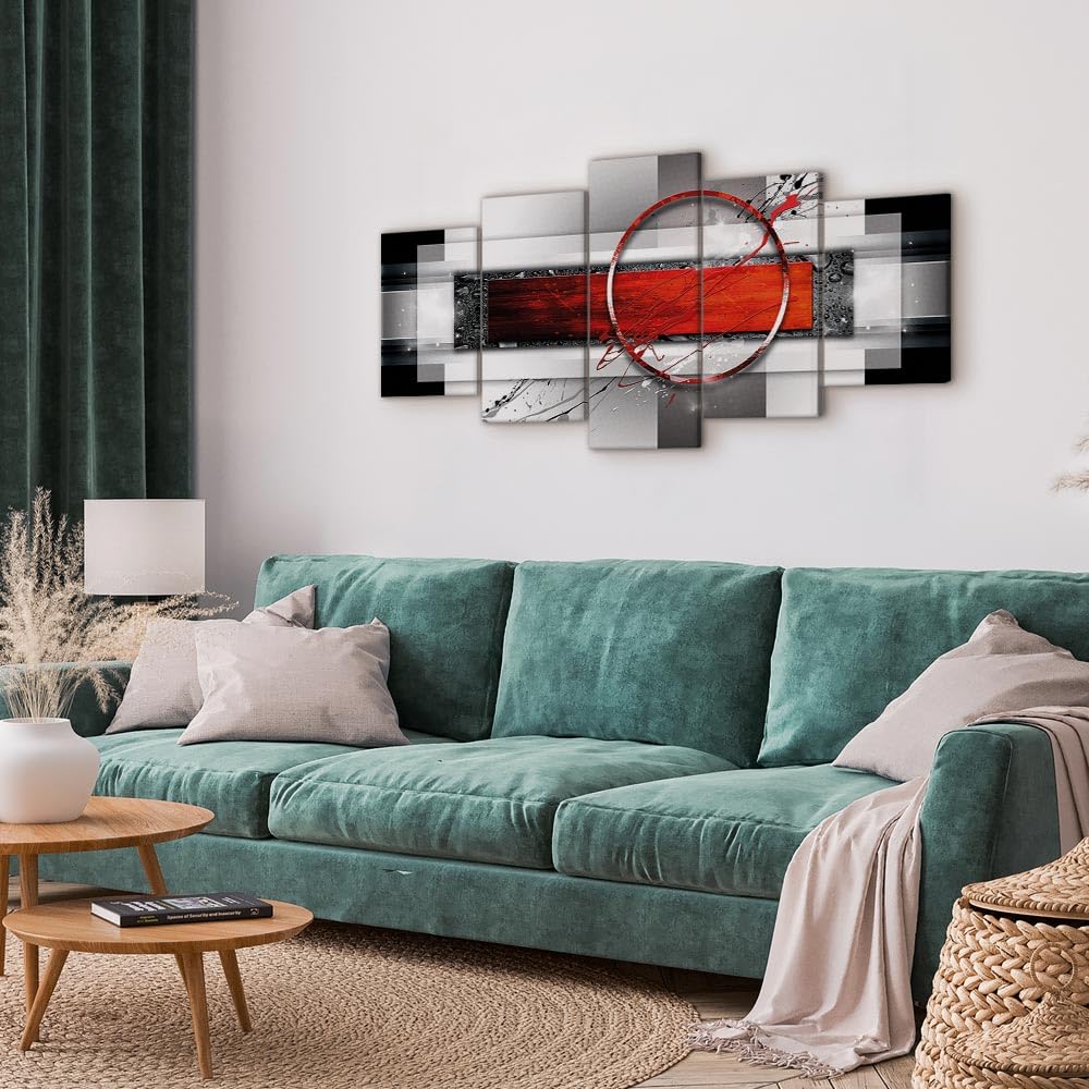 B&D XXL - Quadro Acustico 5 pezzi schiuma acustica Quadri Moderni Grandi - Camera da Letto Matrimoniale - Stampa su Tela - Pannelli Fonoassorbenti Decorativi - Fonoassorbente Acustiche