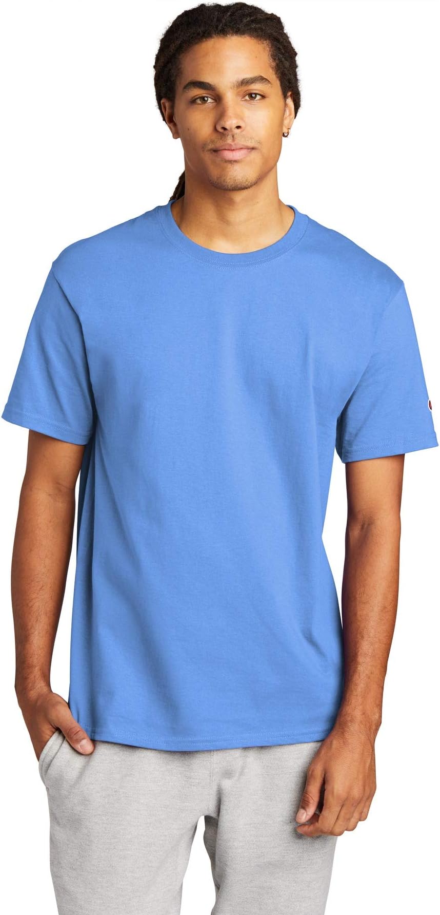 Champion Men's Basic Tee Light Blue