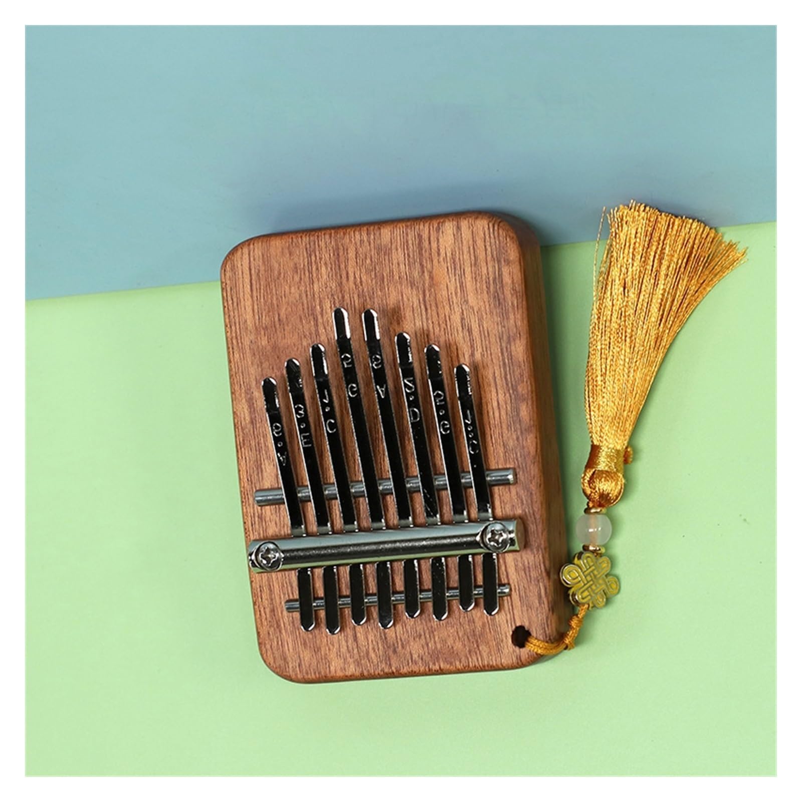 Kalimba Retro-prostokątny fortepian MINI kalimba mini w kształcie karty 8-tonowy