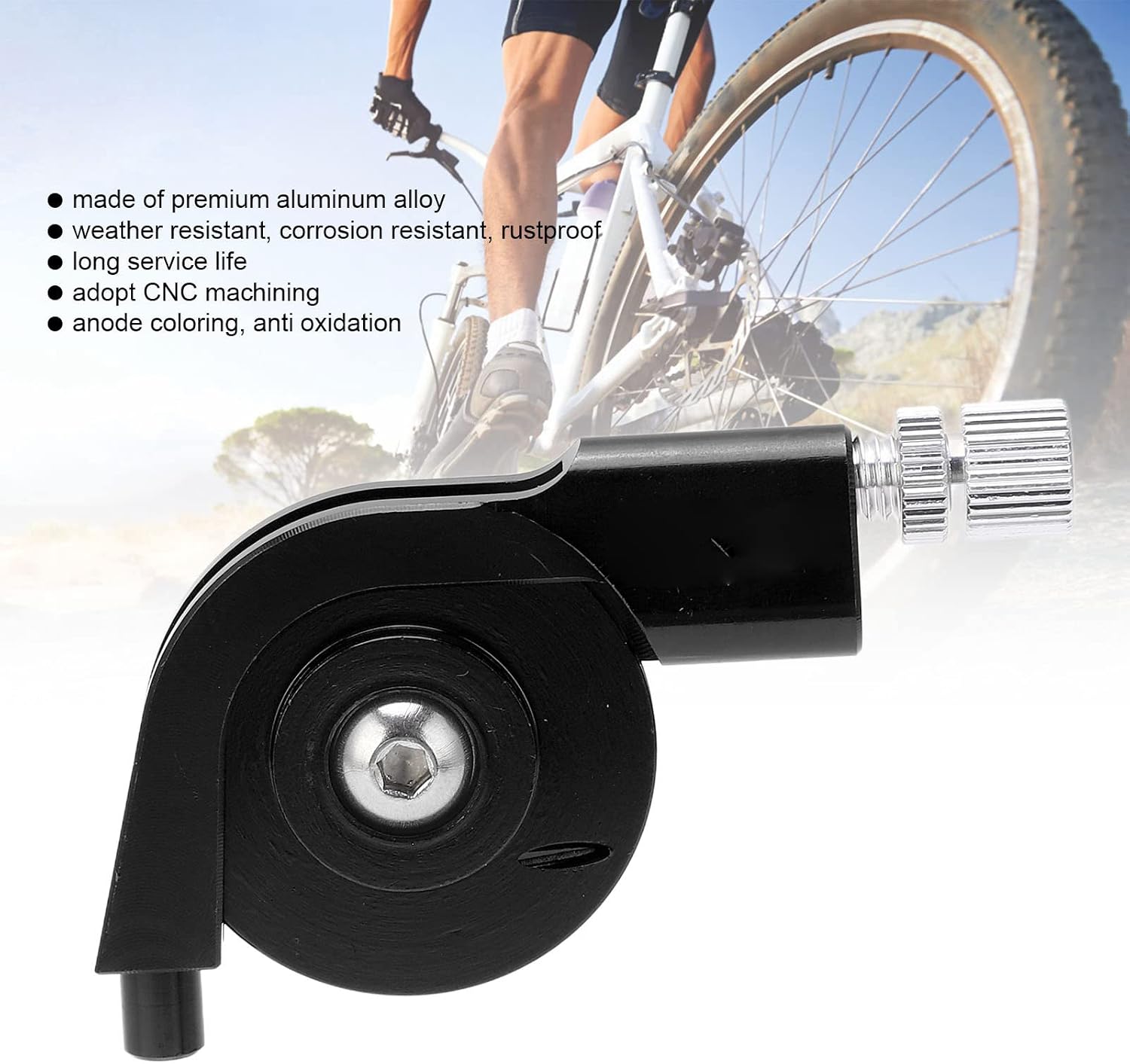 V Brake Stroke Converter, Bike V Brake Adapter Aluminum Alloy CNC Machining V Brake Caliper Regulator for Road Cycling (Black)