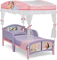Vista 1 de Delta Children Cama infantil con dosel, princesa Disney
