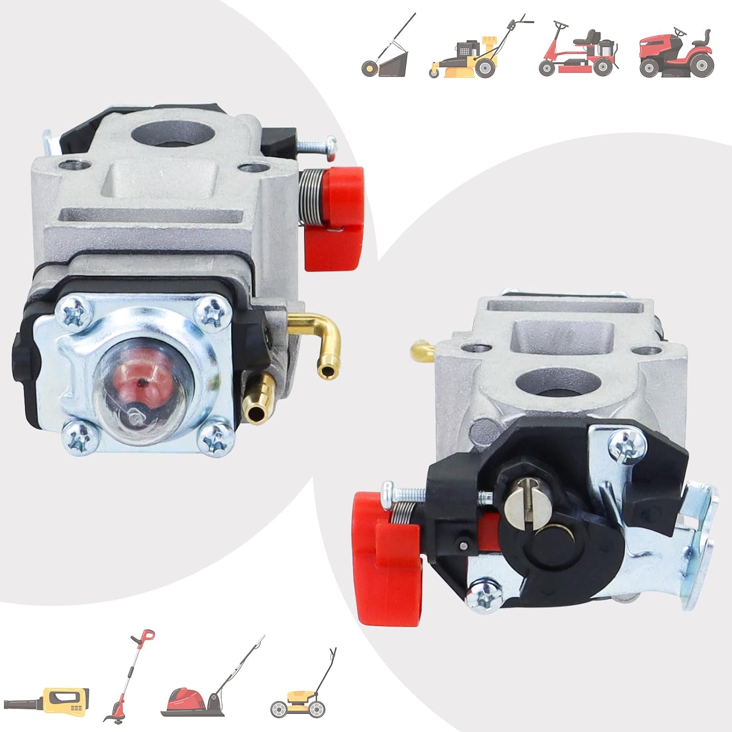 WYAB-1 Carburetor Fits for Echo PB-8010H PB-8010T PB-9010 for Shindaiwa EB810 EB810RT EB910 2-cycle Backpack Leaf Blower Replacement for A021004920 for Walbro WYAB-1 with Filters Spark plug
