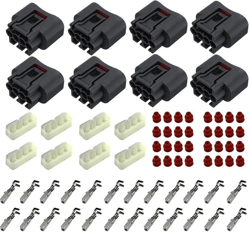 Conector de plugue da bobina de ignição Shtuomoland 4 pinos para Toyota, Chevrolet e Pontiac – Kit com 8 unidades