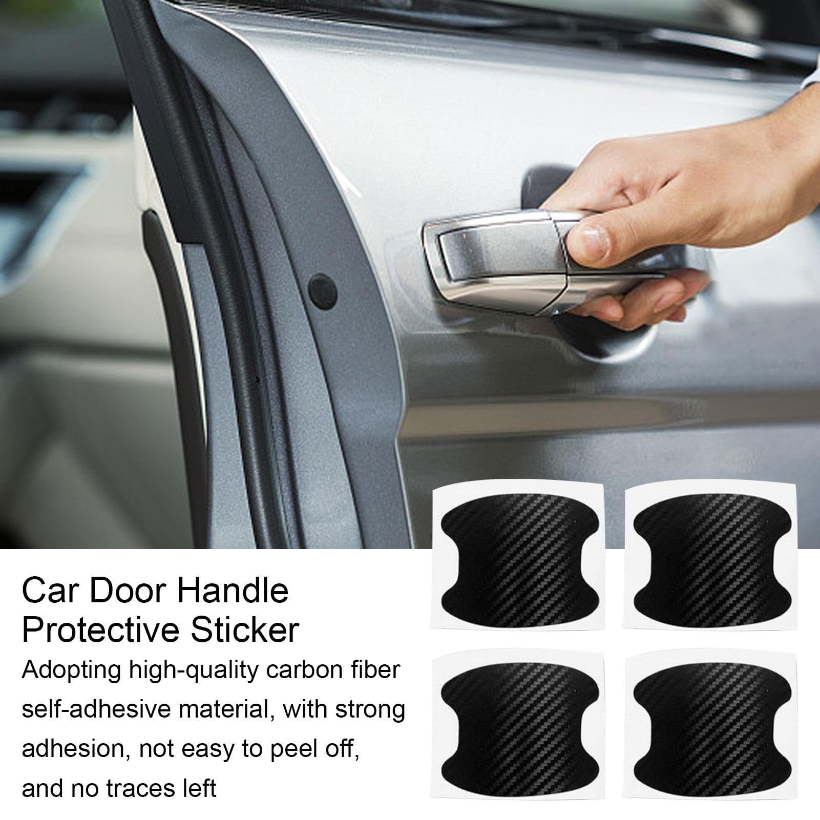 Autocollants De Protection De Poignée De Porte De Voiture, Pour Kia Rio