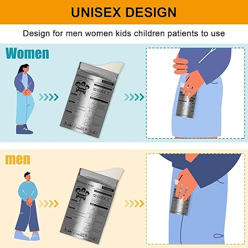 Miniatura 6 de Coolrunner Disposable Urine Bags8122024 Pack Camping Pee Bags Disposable Urinals Vomit Bags for Travel Urinal Toilet Traffic Jam Emergency Portable