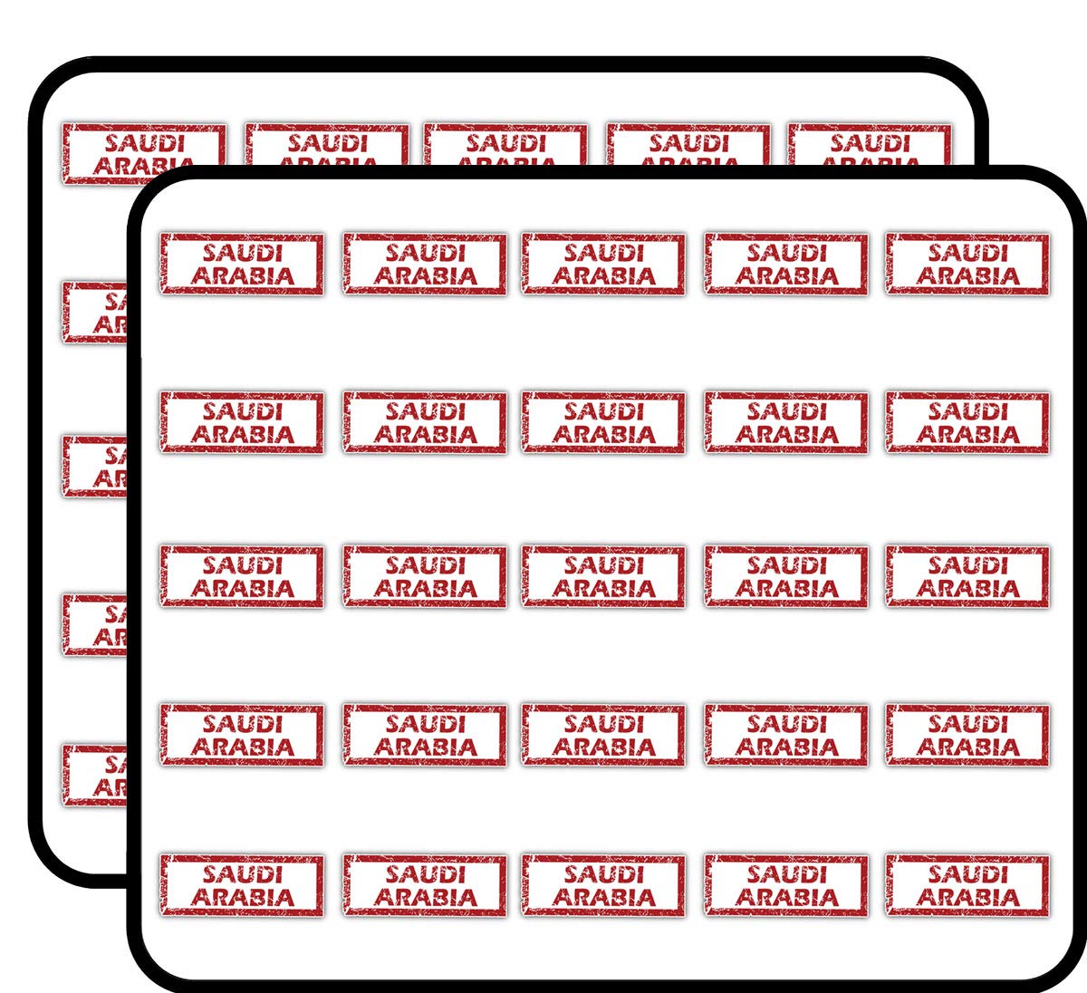- Saudi Arabia Grunge Stamp Travel Decorative Scrapbooking Sticker Waterproof Vinyl Stickers for Water Bottle, Laptop & Phone Case – 50 Pack