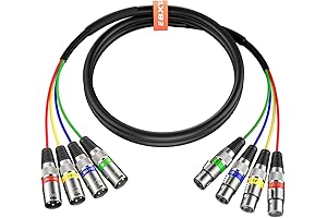 sg dj snake (6ft 4 Channel XLR Snake - Premium XLR Male...