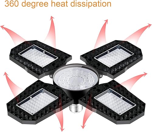 Miniatura 7 de TOPINCN Luz LED de crecimiento de 150 W, lámpara de cultivo de plantas plegable E27 Base de luz de crecimiento con espectro rojo azul para plantas