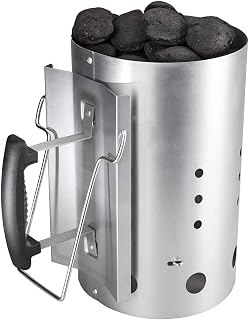 Hisencn Charcoal Chimney Starter with Safety Handle for Weber 7416, Quick Start Barbecue for Camping & Grilling