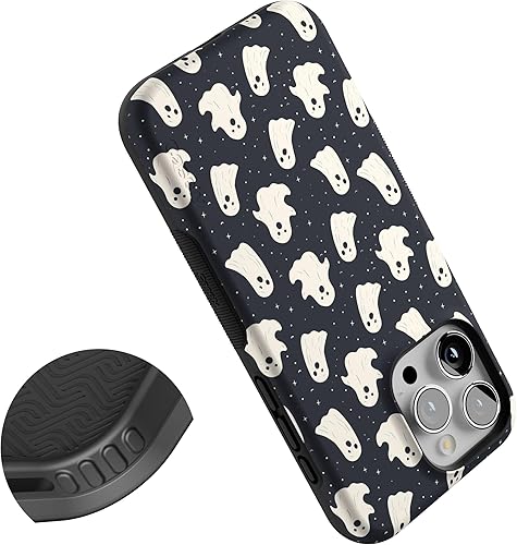 Vista 495 de Casely Funda para iPhone 15 Pro Max Jardín Secreto Flores mixtas Funda atrevida Compatible con MagSafe y botón de acción Secret Garden