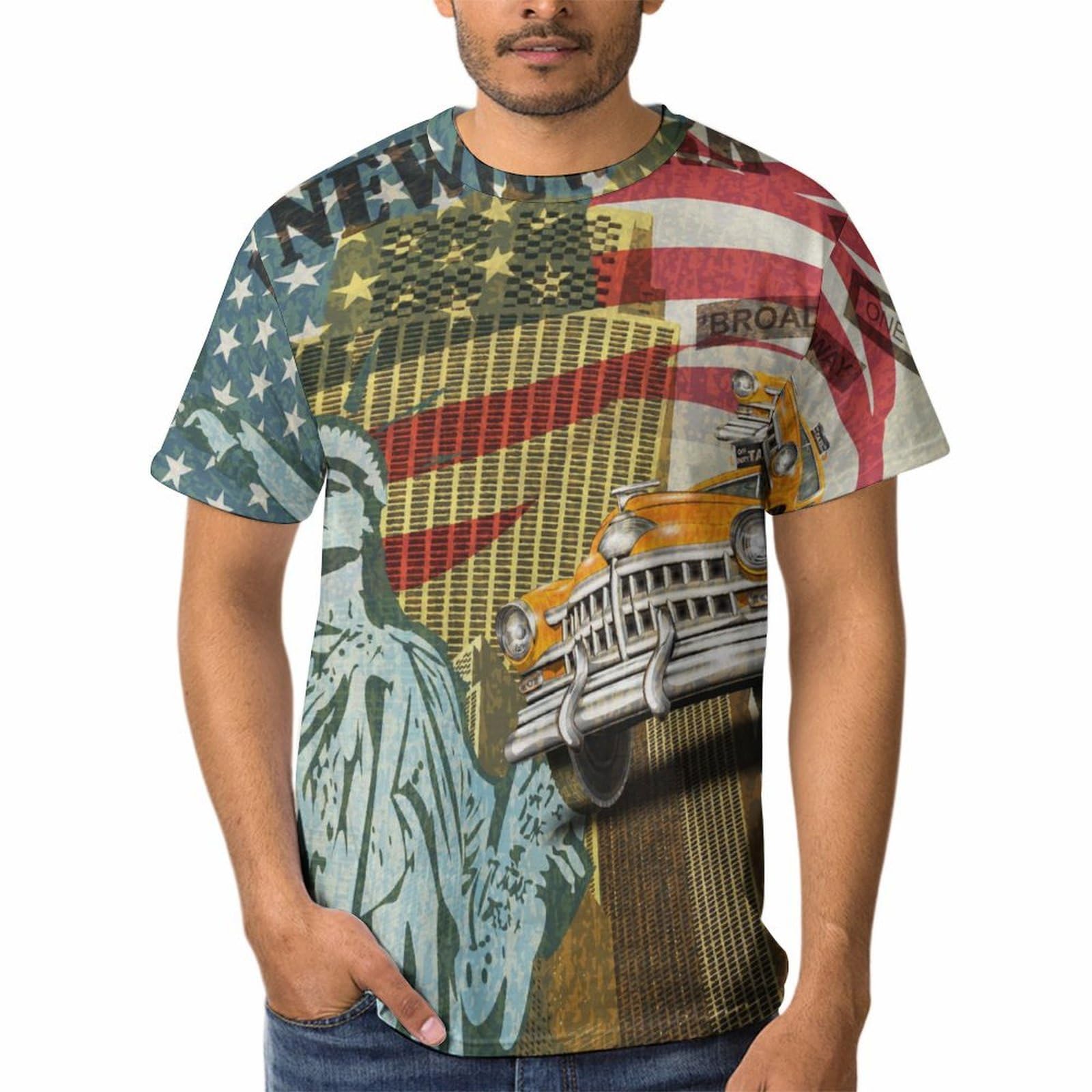 Chemise Tshirt Statue de la Liberté Imprimé Graphique Haute Définition - 8