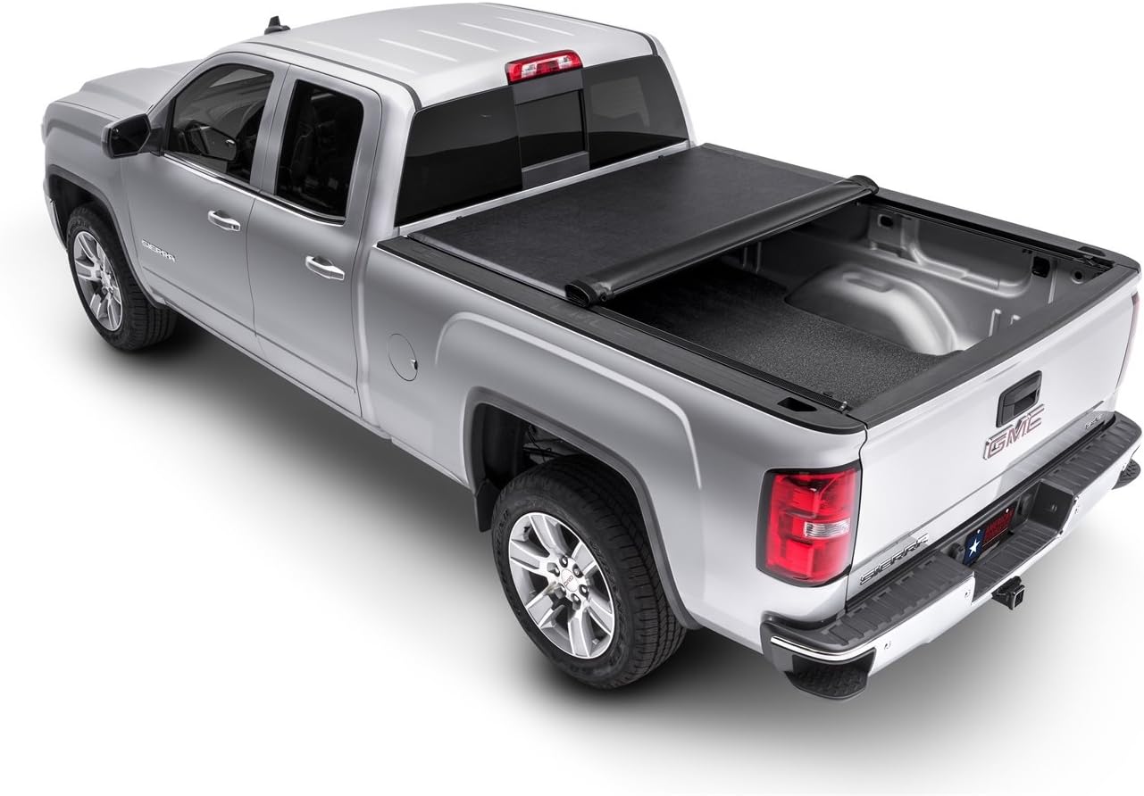 Soft Roll-up Truck Bed Tonneau Cover | 1370649 | Fits 20017-13 GM/Chevy Sierra/Silverado 5'8" Bed