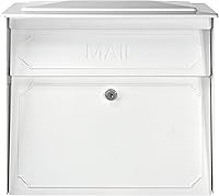 Vista 2 de Mail Boss 7179 Buzón de pared con cierre de bloqueo de seguridad para casa adosada, Blanco Alpino