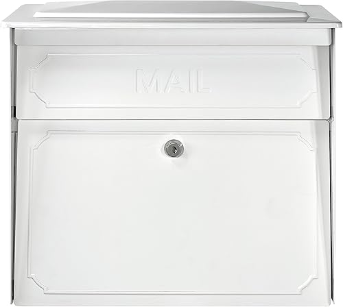 Miniatura 2 de Mail Boss 7179 Buzón de pared con cierre de bloqueo de seguridad para casa adosada, Blanco Alpino