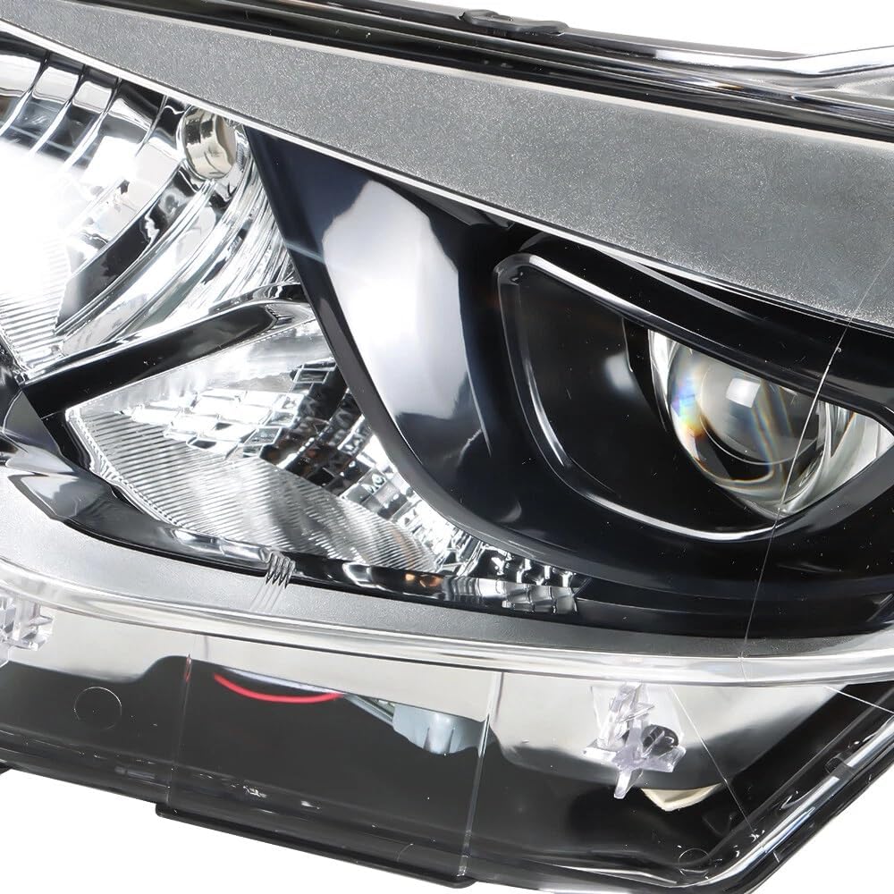 Pair Headlights Assembly Set For 2014 2015 2016 Toyota Corolla Base CE C LE L S Sedan Replacement Front Headlamps Chrome Housing Clear Lens Passenger and Driver Side TO2502216 TO2503216(LH&RH)