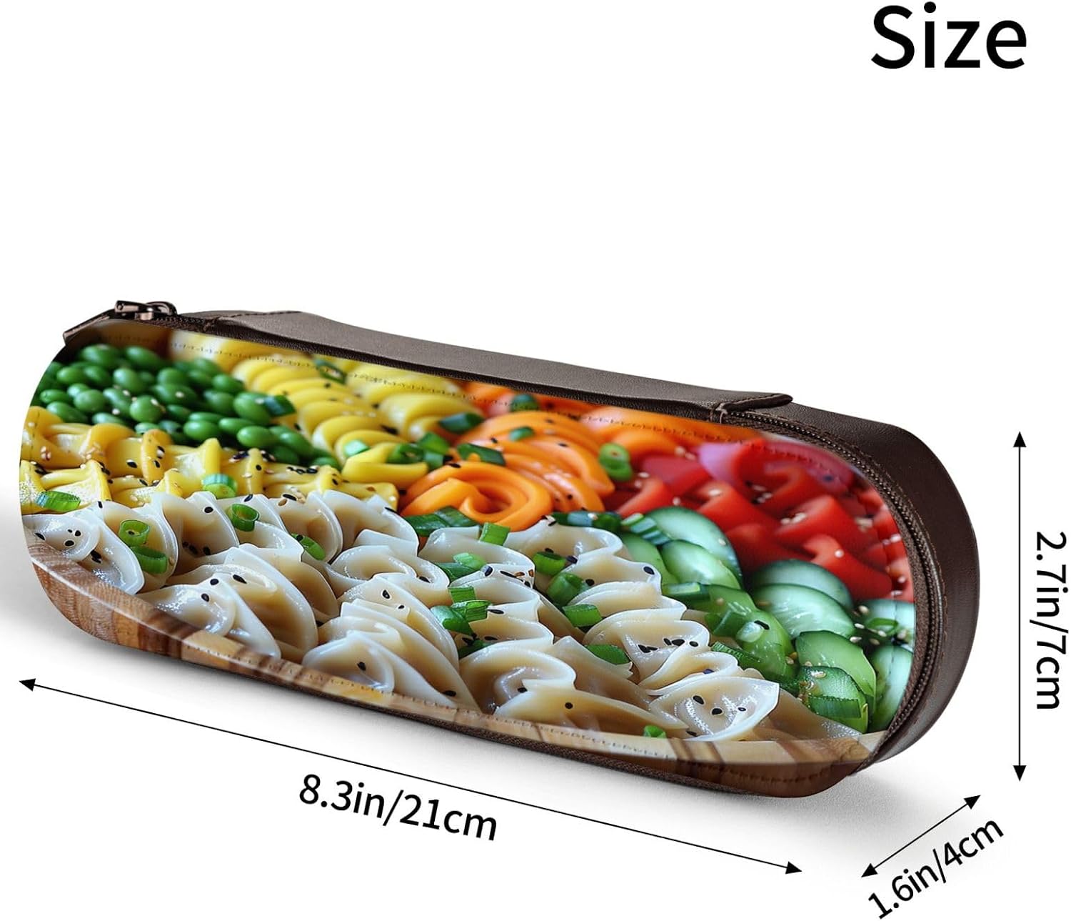 Colorful dumplings Leather Multi Slot Pen Storage Case image 4