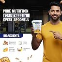 GYMBROSIA High Protein Peanut Butter, Mango CRUNCHY (500g) | 110g PROTEIN | Made with Real Mango Powder (No Artificial Essence) | No Refined Sugar, Sweetened with Dhaga Mishri | Satisfying Peanut Crunch for Fitness Lovers gallery image