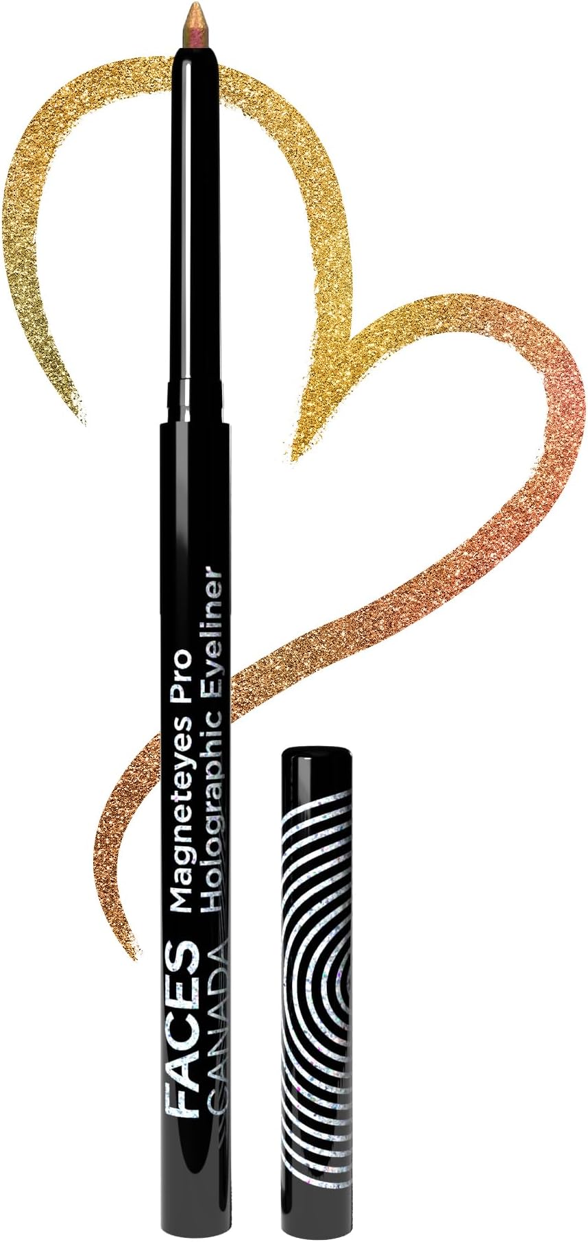 FACES CANADA Magneteyes Pro Holographic Eyeliner - Earthy Wonder 04, 0.25g | Multichrome/Duochrome Eyeliner | Metallic & Shimmer Finish | Longlasting | Waterproof & Smudgeproof