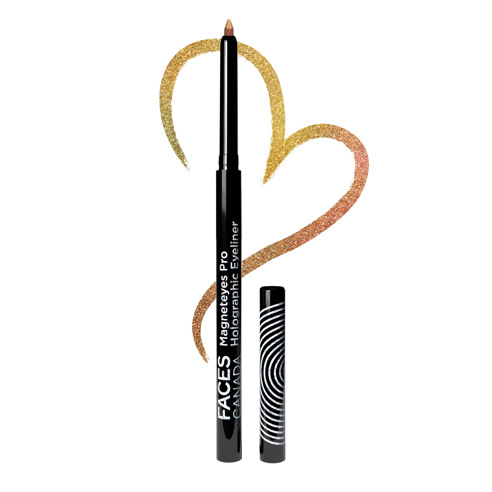 FACES CANADA Magneteyes Pro Holographic Eyeliner - Earthy Wonder 04, 0.25g | Multichrome/Duochrome Eyeliner | Metallic & Shimmer Finish | Longlasting | Waterproof & Smudgeproof