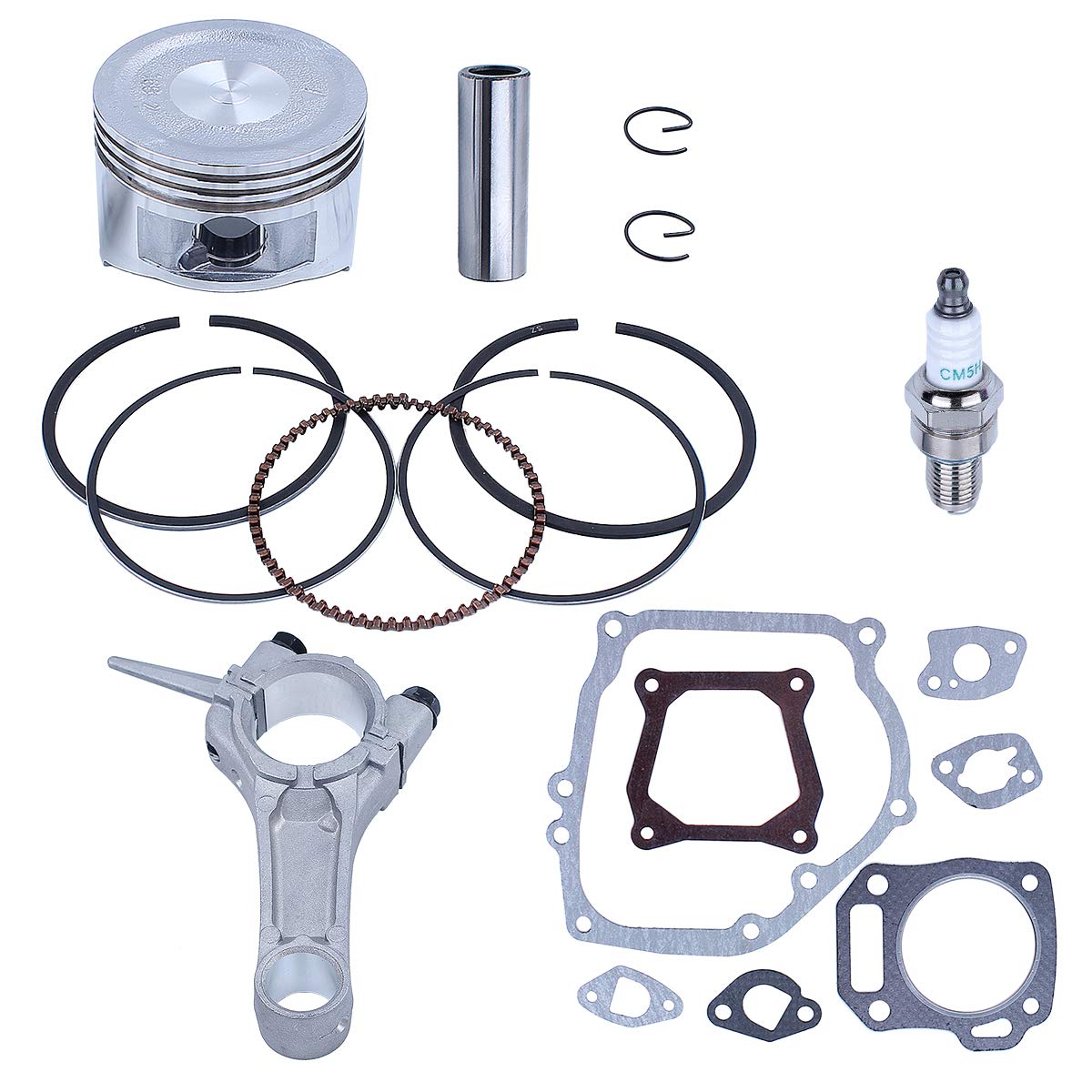68mm korbowód pierścień tłokowy pełny zestaw uszczelek do GX160 6.5HP GX 160 silnik części zamienne do kosiarki wymiana części (Color : 2)