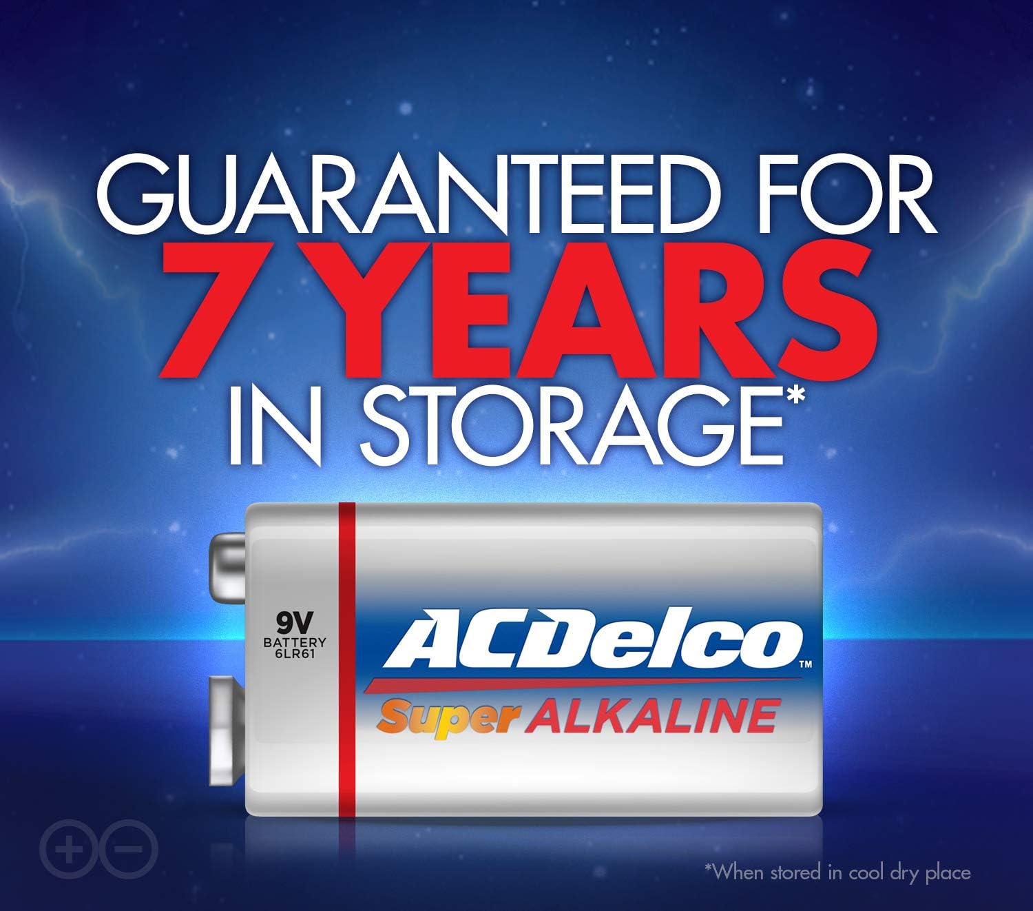 ACDelco 12-Count 9 Volt Batteries, Maximum Power Super Alkaline Battery, 7-Year Shelf Life, Recloseable Packaging : Electronics