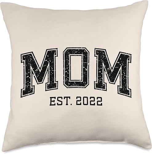 Mom Est 2022 Custom Mom Personalized Mothers Day Customized Throw Pillow
