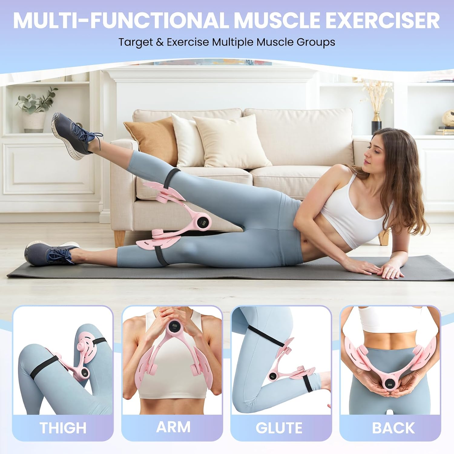 Thigh Training Exerciser,Inner Thigh Training Exerciser for Women