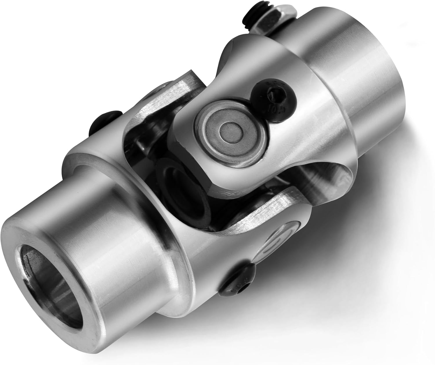 3/4" Round X 3/4" DD Black Steering Universal Joint Single U Joint Shaft,Total Length: 83mm (3-1/4")