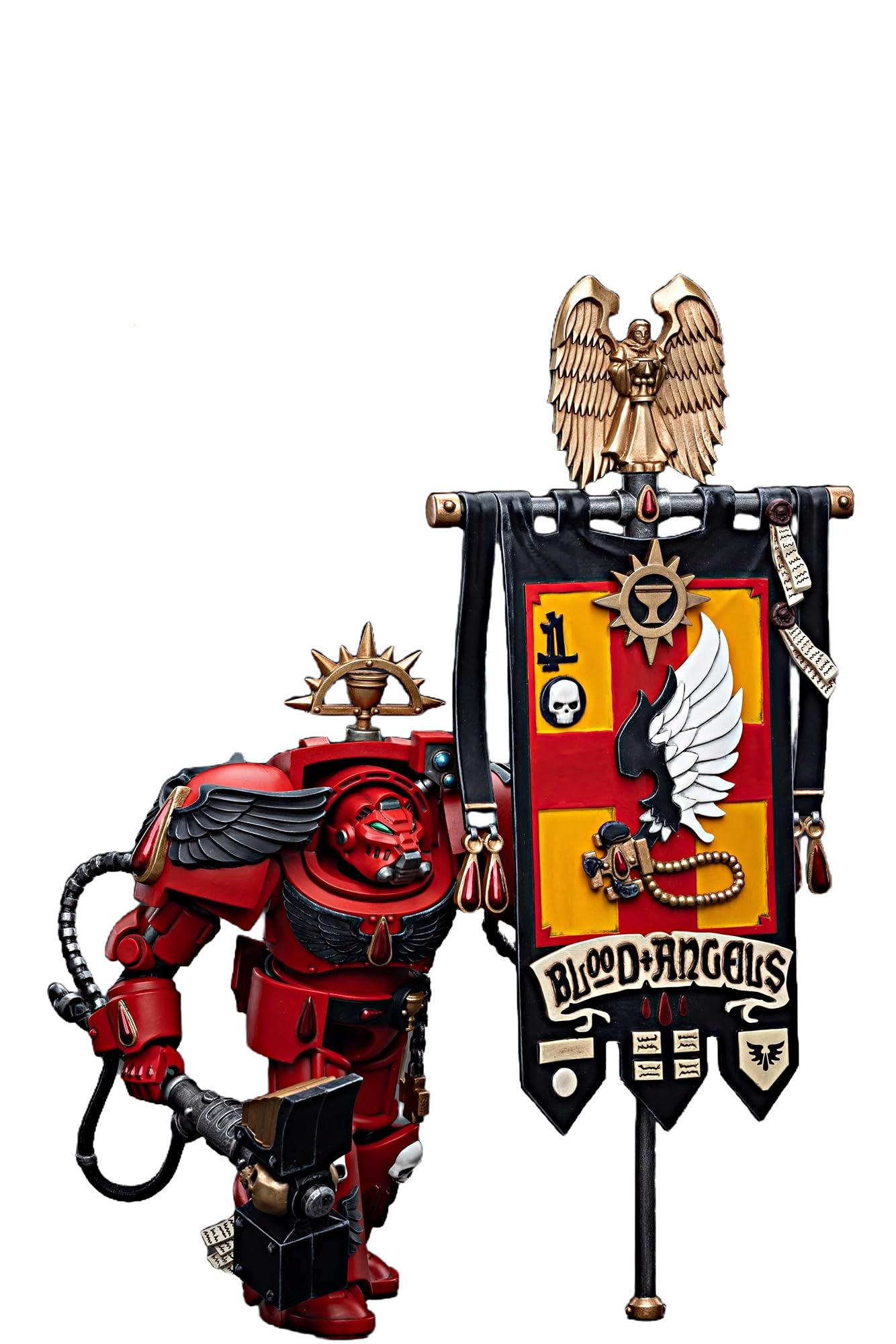 JOYTOY Warhammer 40K 1/18 Action Figure Blood Angels Antico Fratello Leonid Modello da Collezione