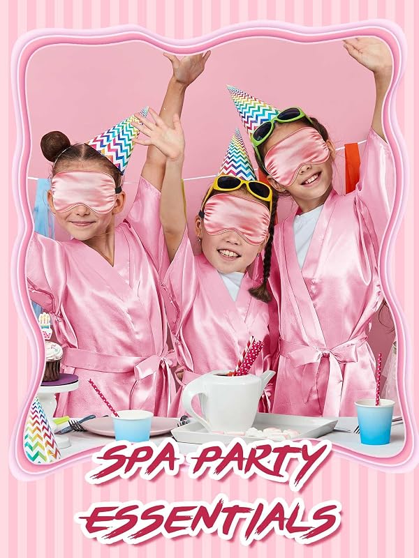 Sintuff 24 Pcs Sleepover Party Supplies for Girls Trendy Size 10 Pink by Sintuff - Used condition - Image 9
