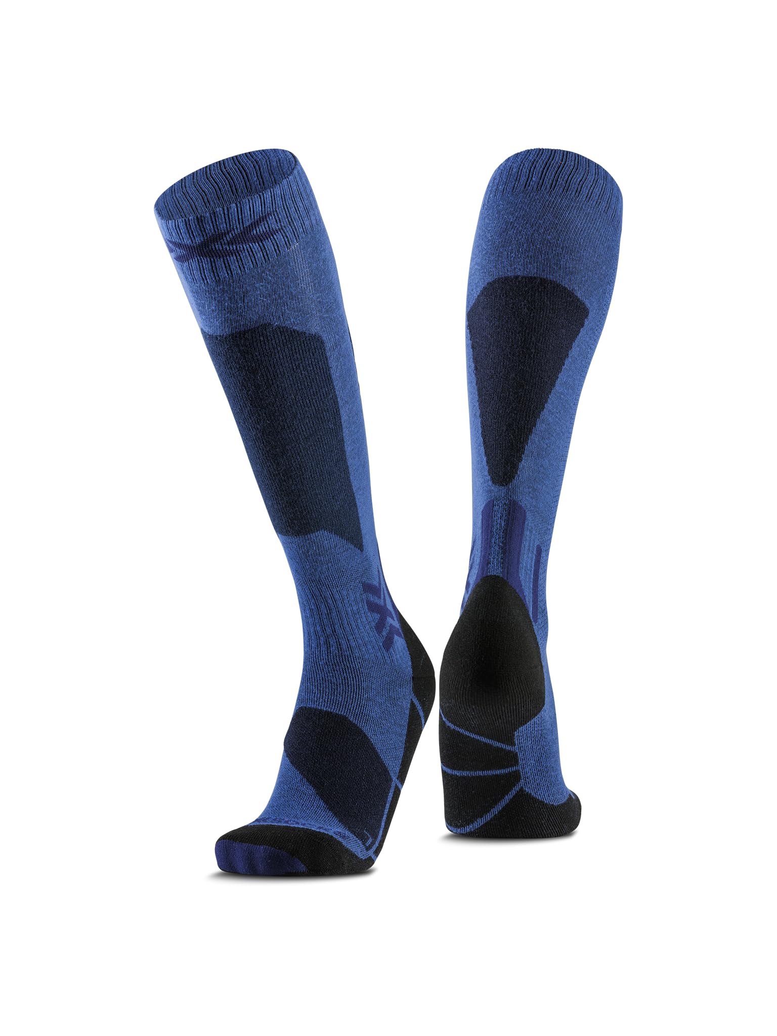 X-Socks Ski Discover OTC – Hochleistungs-Skisocken für Komfort & Unterstützung – O-Ring-Bandage für Stabilität – Ideal für Ski, Snowboard & Wintersport - Deep Purple/Hell Sand, 45-47