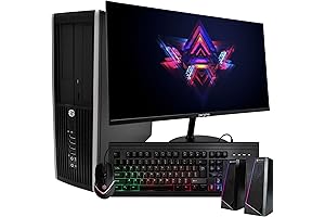 HP Elite Desktop with 24-Inch Monitor: Performance and Clarity