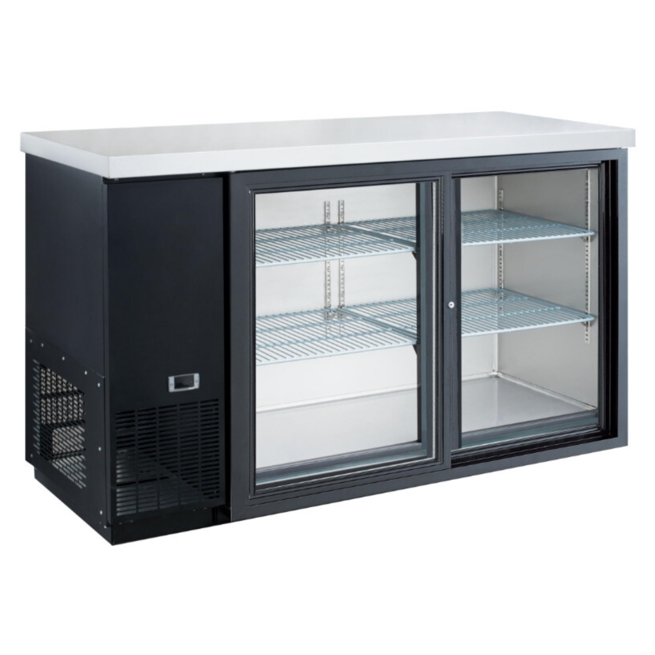 A-to-Z Supply 289-DBB60-S2 Refrigerated Back Bar Cooler, 2-Door Reach-In, 56-7/8