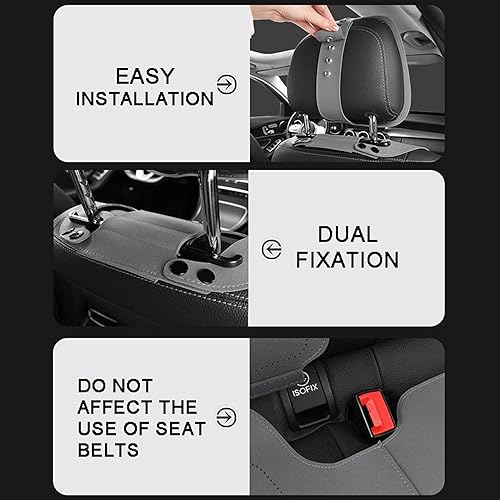 Miniatura 4 de KAPTAS Funda de asiento de automóvil compatible con Dacia Duster Logan MCV Sandero 5 asientos, cojín de asiento de automóvil personalizado de gamuza