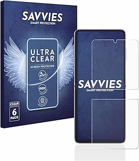 Savvies Screen Protector compatible with Vivo X Flip Protection Film Clear 6-Pack