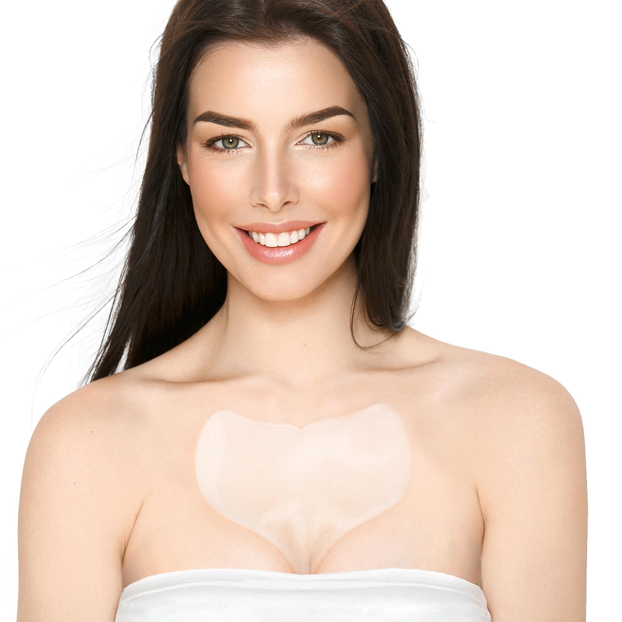 Patchs Anti Rides Réutilisables Pour Décolleté - Pour Une Peau Plus Lisse, Jeune & Radieuse - Traitement anti-âge pour raffermir, resserrer et hydrater - Cou et Décolleté, Femme & Homme (2 mois)
