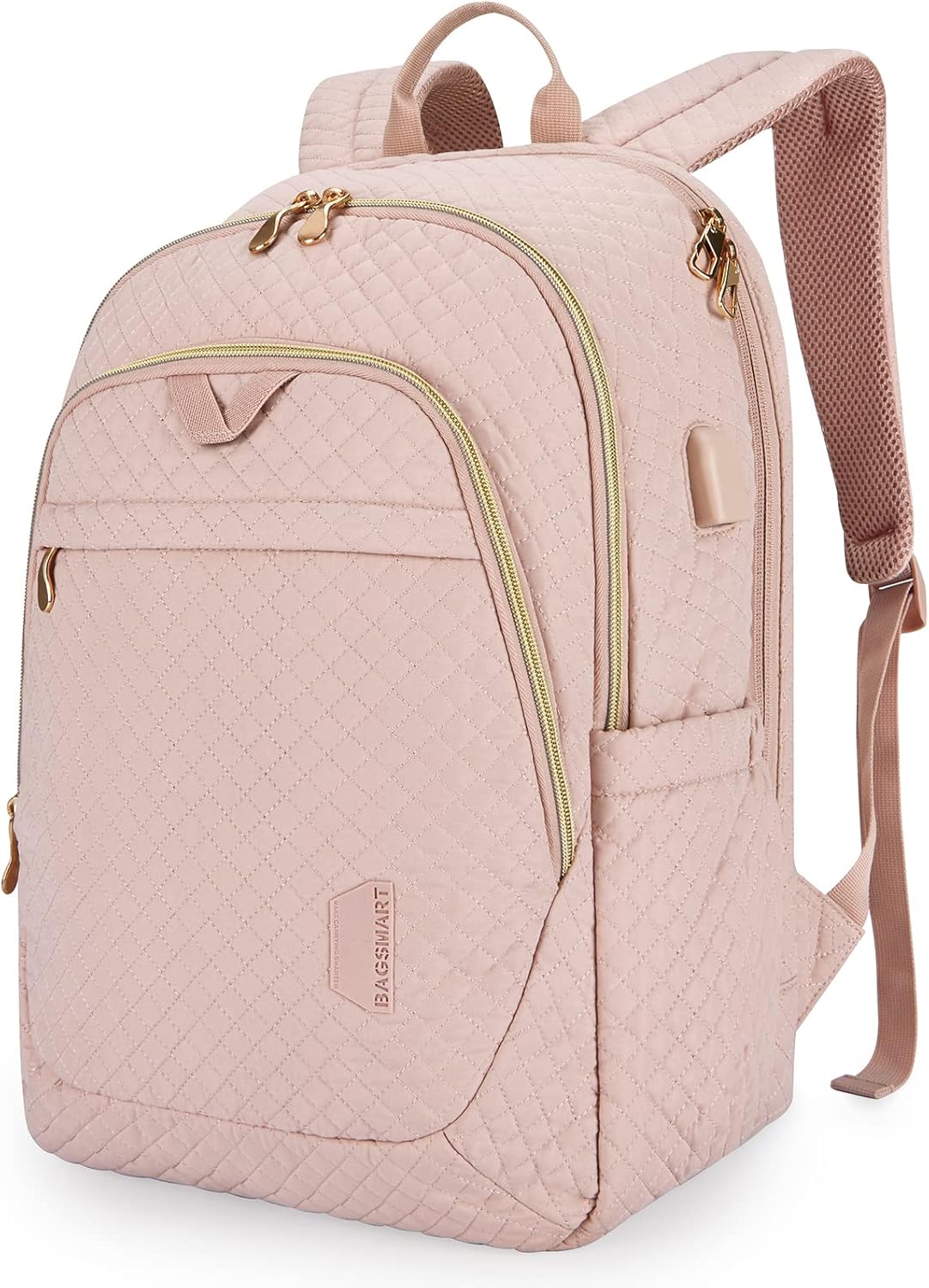 bagsmart Rucksack Damen, Laptop Rucksack 15,6 Zoll, Rucksack Schule