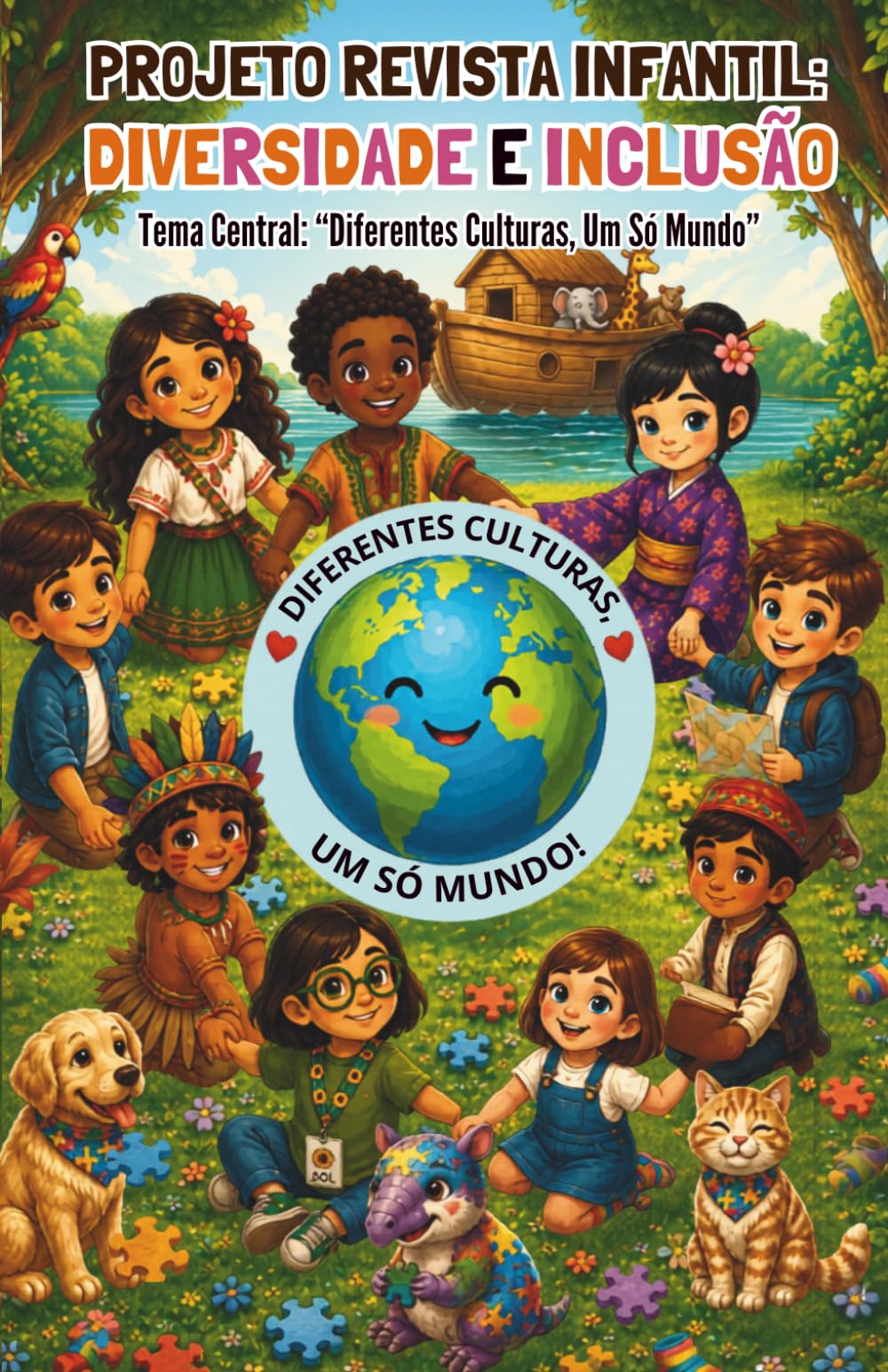 Projeto Revista Infantil: Diversidade e Inclusão: Diferentes Culturas, Um Só Mundo (Diferentes Culturas, Um Só Mundo: Série 1: “Pequenos Mundos, Grandes Corações”)