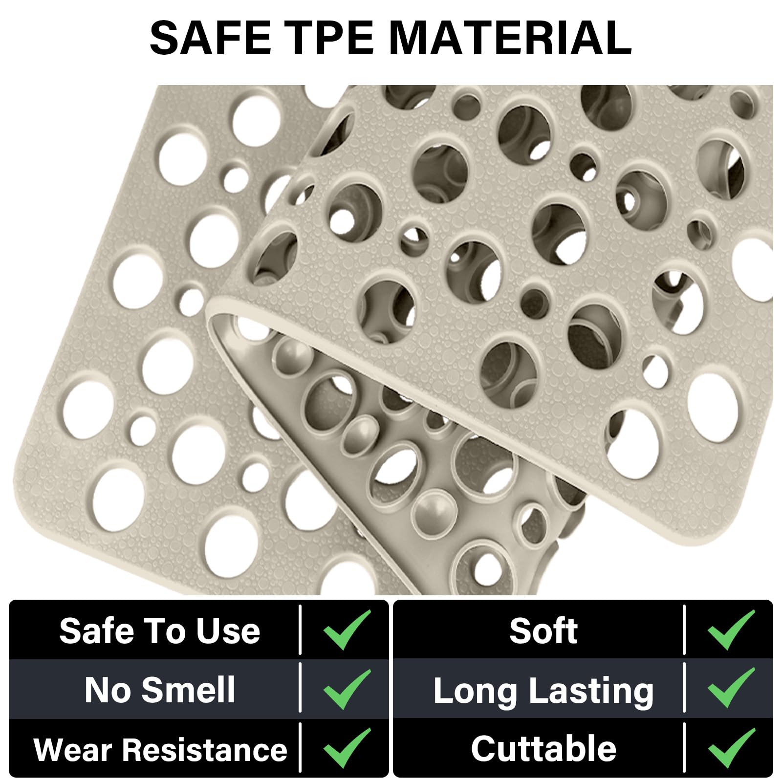 Mofonky Non Slip Shower Mat: 90 x 60 cm Large Shower Mats for Inside Shower - Image 2