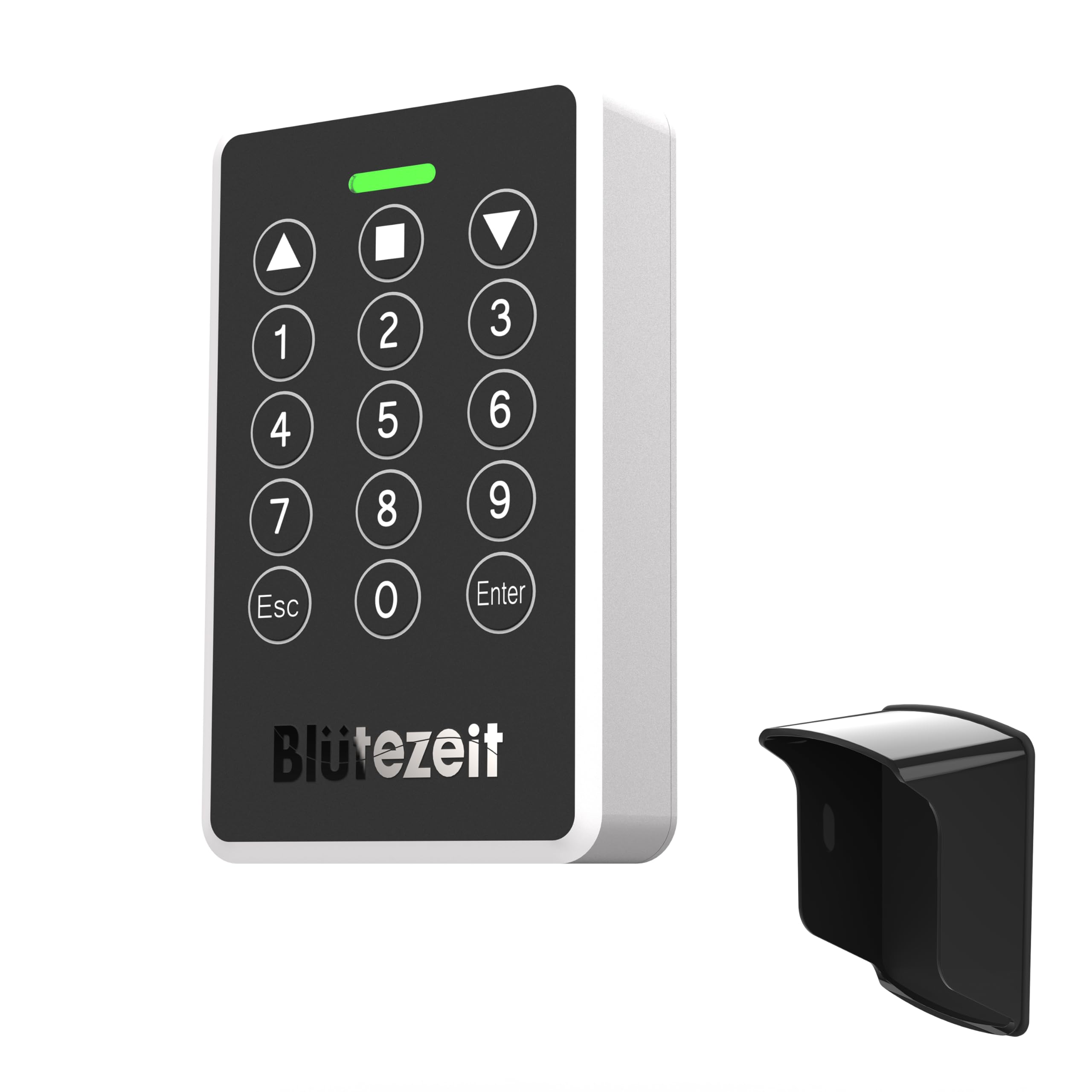 Blütezeit Funk-Codeschloss 433 MHz mit Regenschutz, Kabellose Tastatur für Torantriebe, PIN-Code-Zugangssystem für Schiebe- und Flügeltorantriebe