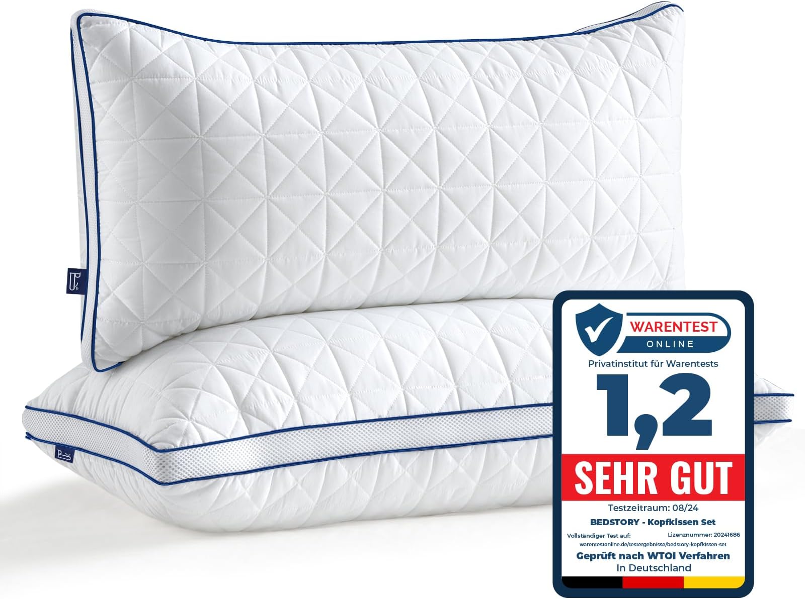 Almohada Ergonómica HEFEL My Face 40x60 Cm – Anti-Arrugas Y Anti-Ronquidos Con Funda De Algodón