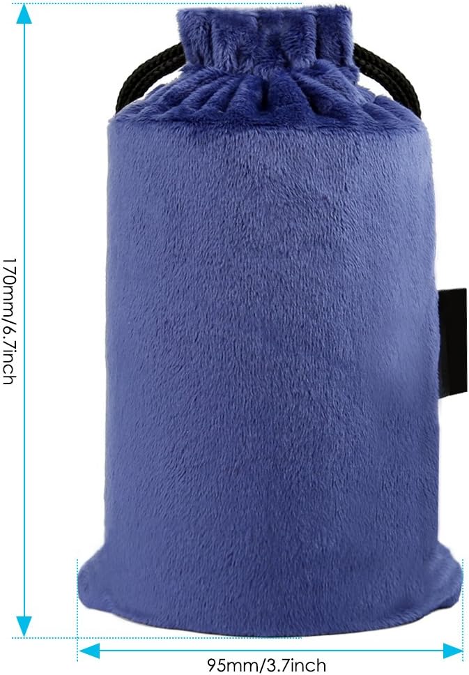 urophylla Inflatable Travel Pillow for Airplane, Soft Velvet Inflatable Travel Neck Pillow for Airplanes, Train, Car, Home and Office with Packsack & Comfortable Velvet - Blue - Image 5