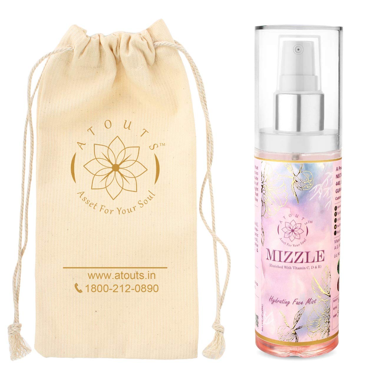 ATOUTSMIZZLE moisturizing and nourishing face mist 100 ml Men & Women