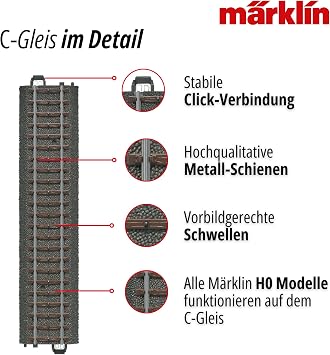 Marklin 24630 HO Scale C-Track Three-Way Turnout