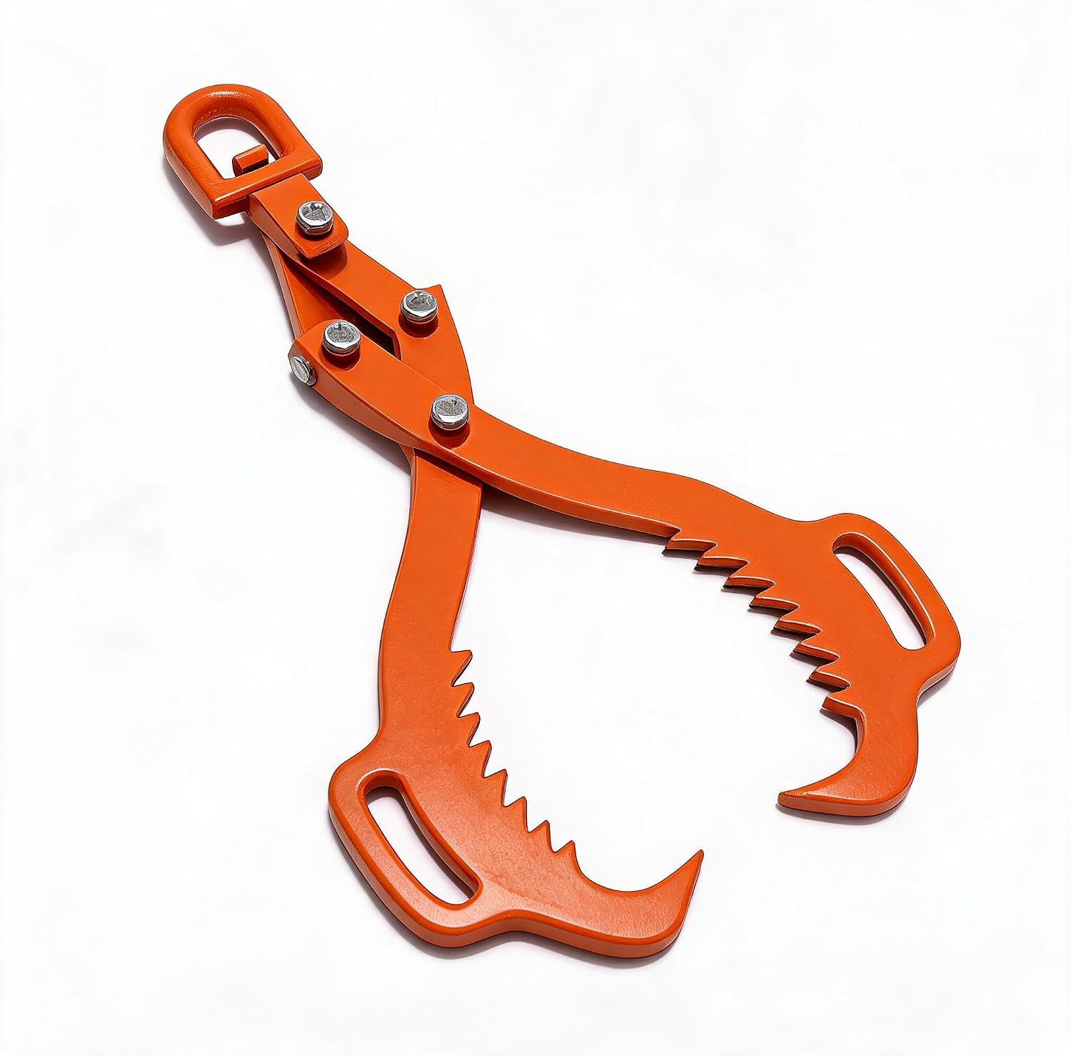Log Lifting Tongs 2-Claw 28", 1543 Lb Firewood Grapple, Solo Tractor Lift